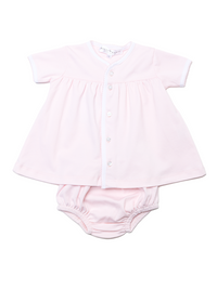 2 Piece Classic Layette Pima Set | Lt Pink