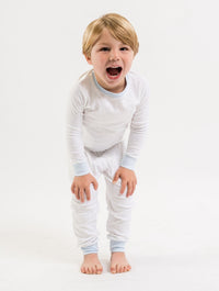 2 Piece Pima Loungewear Set | Lt Blue Dots