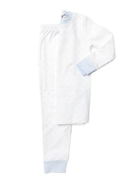 2 Piece Pima Loungewear Set | Lt Blue Dots