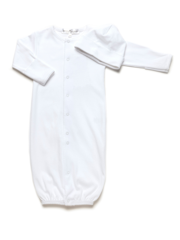 Classic Pima Converter Gown | White