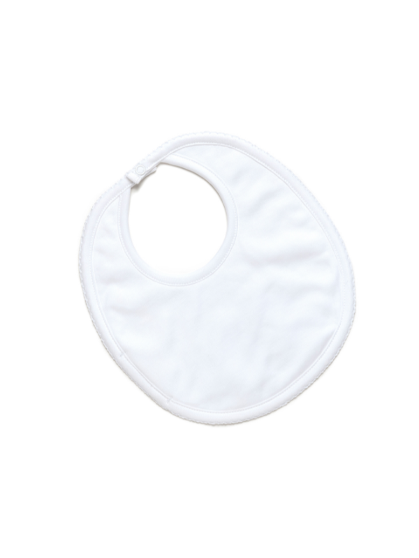 Classic Pima Baby Bib - White