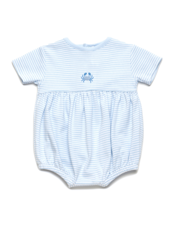 Coastal Blue Crab Pima Ellis Bubble | Lt Blue Stripe