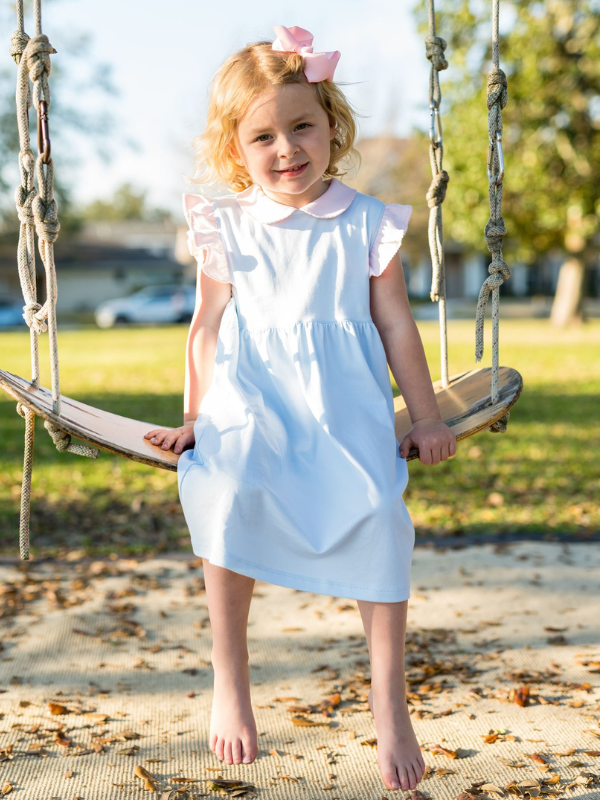 Lucy Pima Play Dress | Lt Blue
