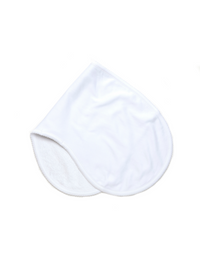 Pima Baby Burp Cloth - White