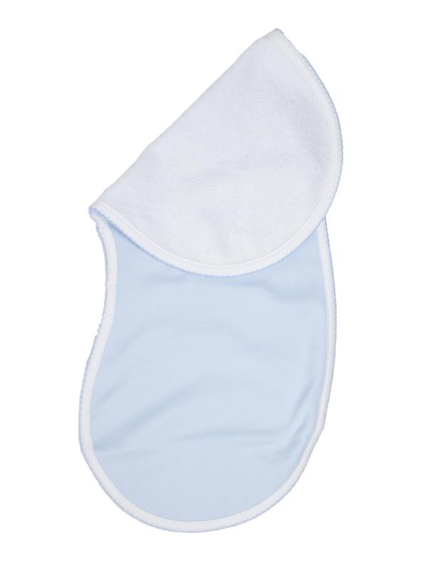 Pima Baby Burp Cloth - Lt Blue