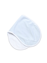 Pima Baby Burp Cloth - Lt Blue Mini Stripe