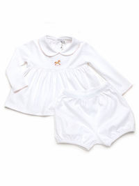 Small Rocking Horse Bloomer Set | Lt Pink Bitty Dot