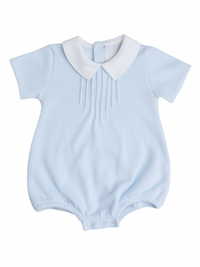 Special Knit Pointed Collar Bubble - Lt Blue