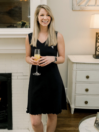 Women's Pima Sleeveless Nightgown | Navy