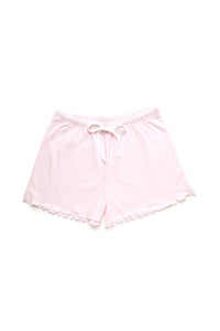 Women's Pima Relaxed Fit Lounge Shorts | Lt Pink