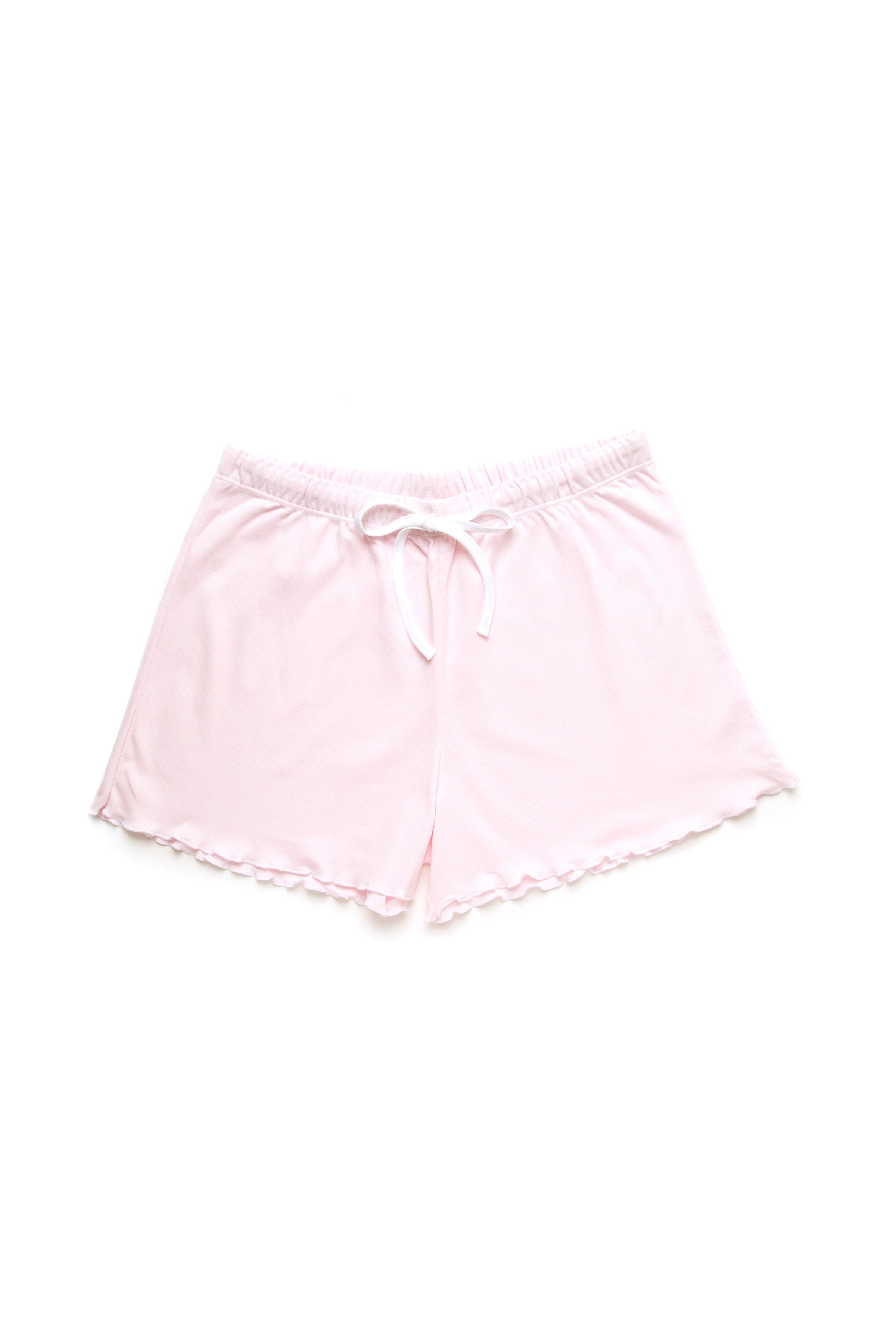 Women's Pima Relaxed Fit Lounge Shorts | Lt Pink