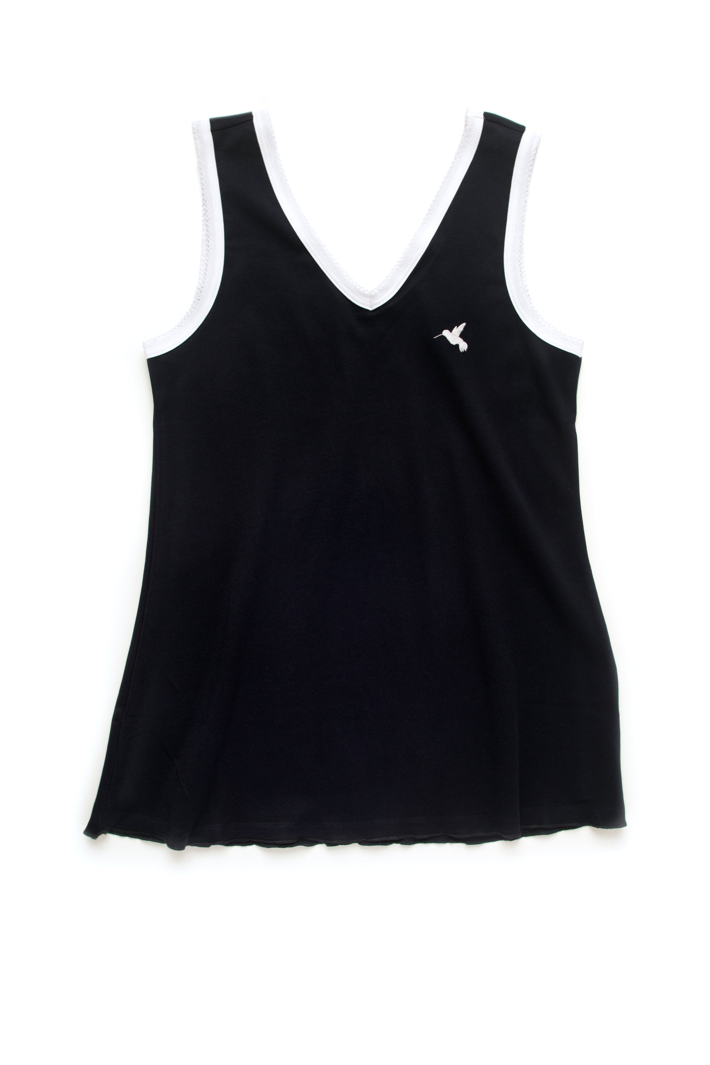 Women's Pima Sleeveless Pajama Top | Navy