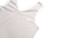 Women's Pima Sleeveless Pajama Top | Stone Mini Stripe