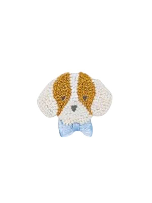 Spotted Boy Puppy Pima Playsuit | Lt Blue Mini Stripe
