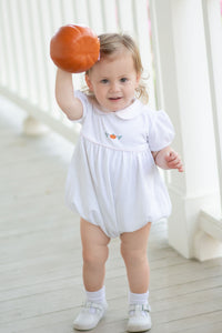 Classic Pumpkin Pima Rosie Bubble | White