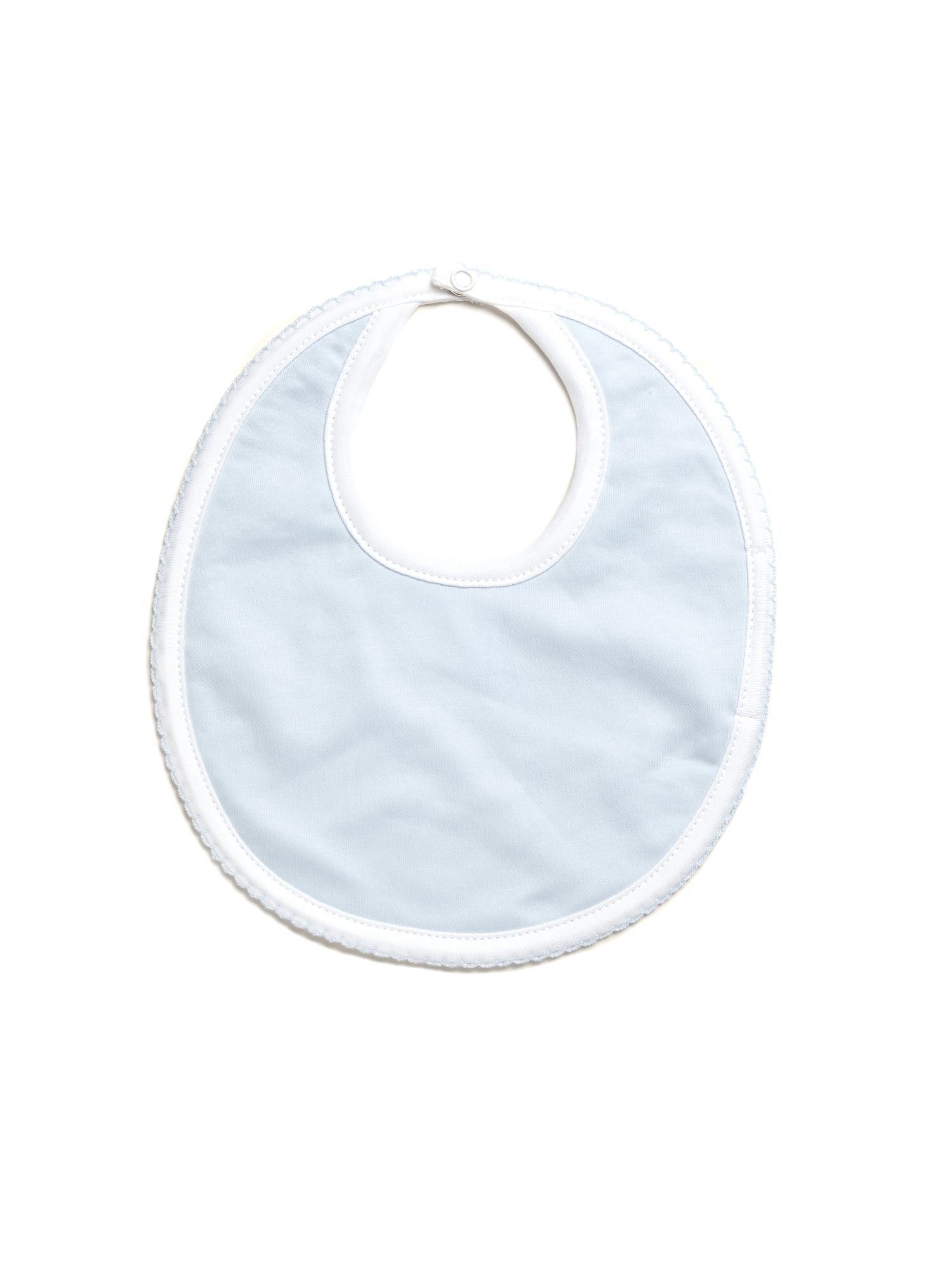 Classic Pima Baby Bib - Lt Blue