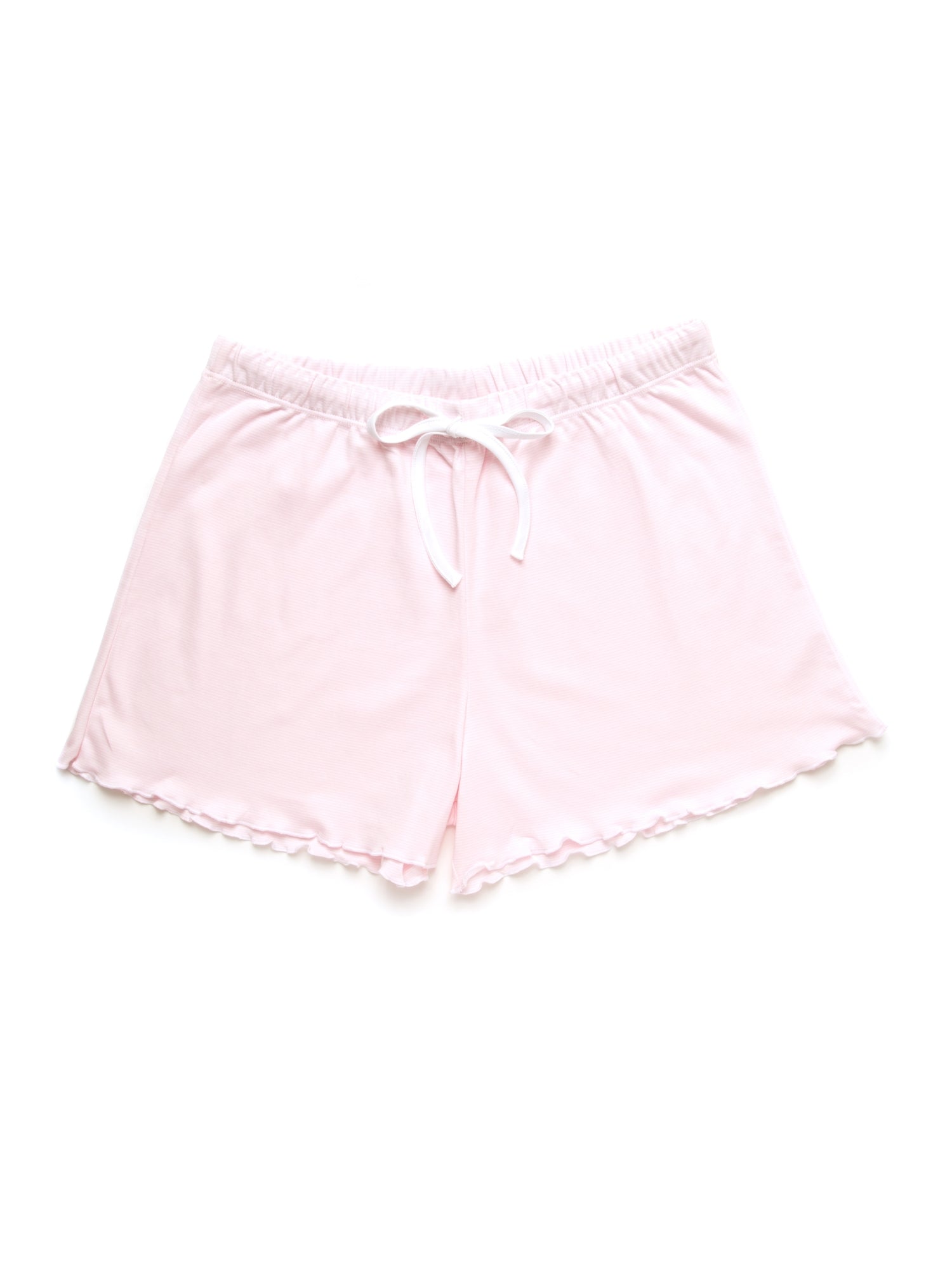 Women's Pima Relaxed Fit Lounge Shorts | Lt Pink