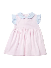 Lucy Pima Play Dress | Lt Pink Mini Stripe