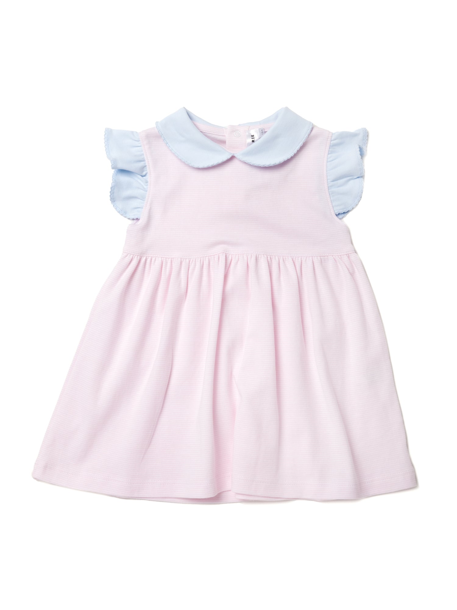 Lucy Pima Play Dress | Lt Pink Mini Stripe