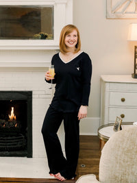 Women's Pima Relaxed Fit Lounge Pants | Navy