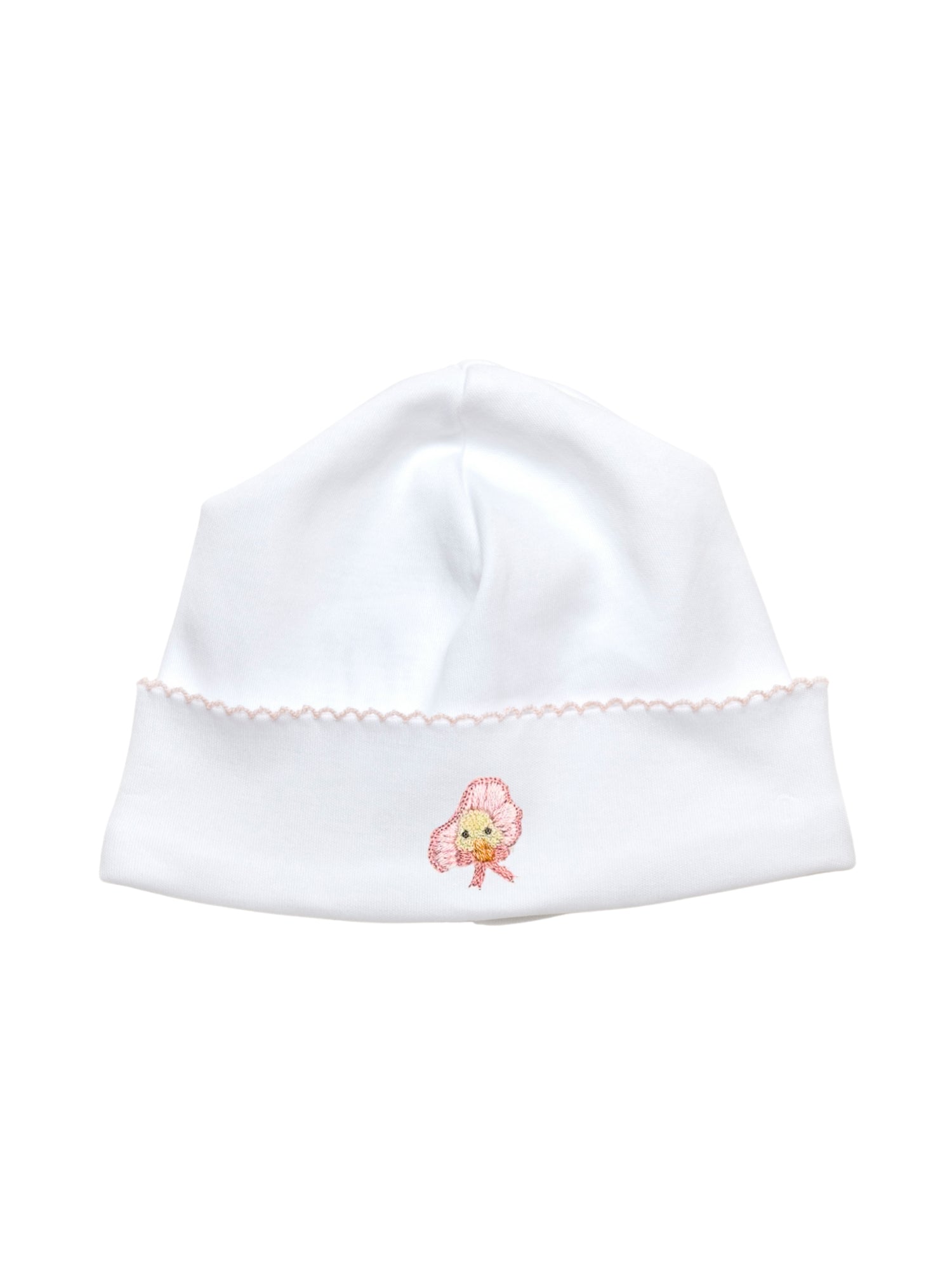 Bonnet Duck Pima Baby Hat | White