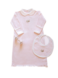 Spotted Girl Puppy Day Gown | Lt Pink