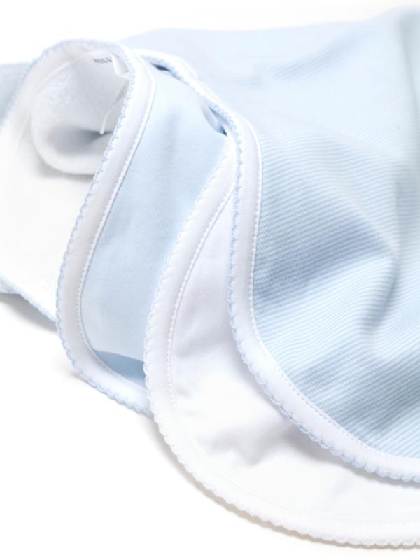 Pima Baby Burp Cloth - Lt Blue
