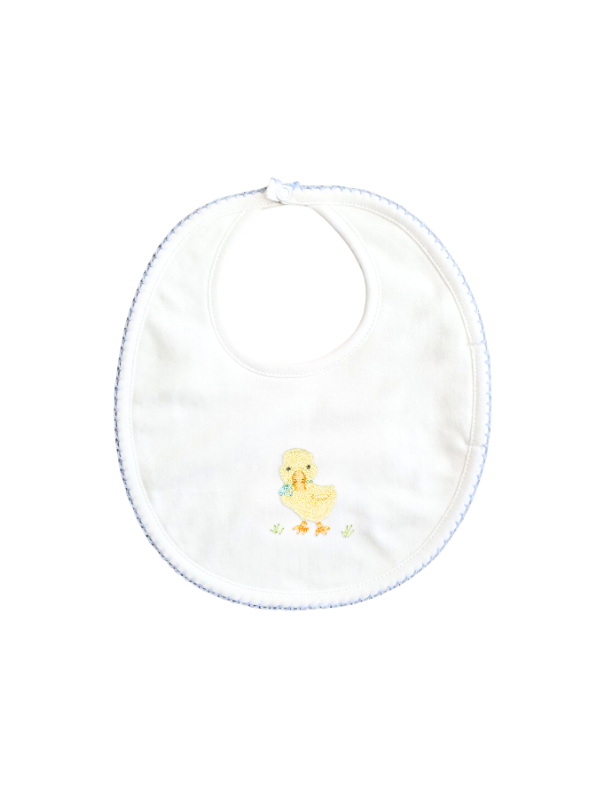 Boy Duck Pima Bib | White