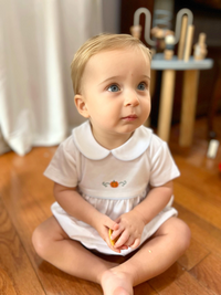 Classic Pumpkin Pima Noah Bubble | White