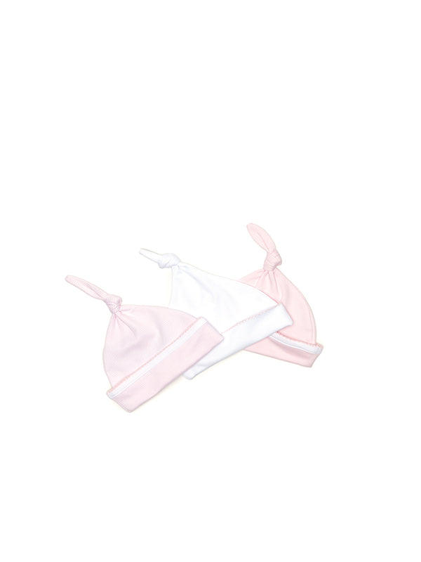Top Knot Pima Baby Hat | Lt Pink