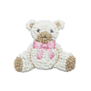 Baby Girl Teddy Bear Bib