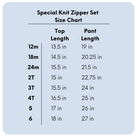 Special Knit Blue Zipper Sweater Set | Lt Blue