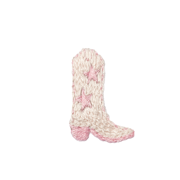 Baby Girl Pink Cowgirl Boot Footie