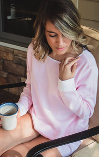 Ms. Cheri sweater lounge shirt