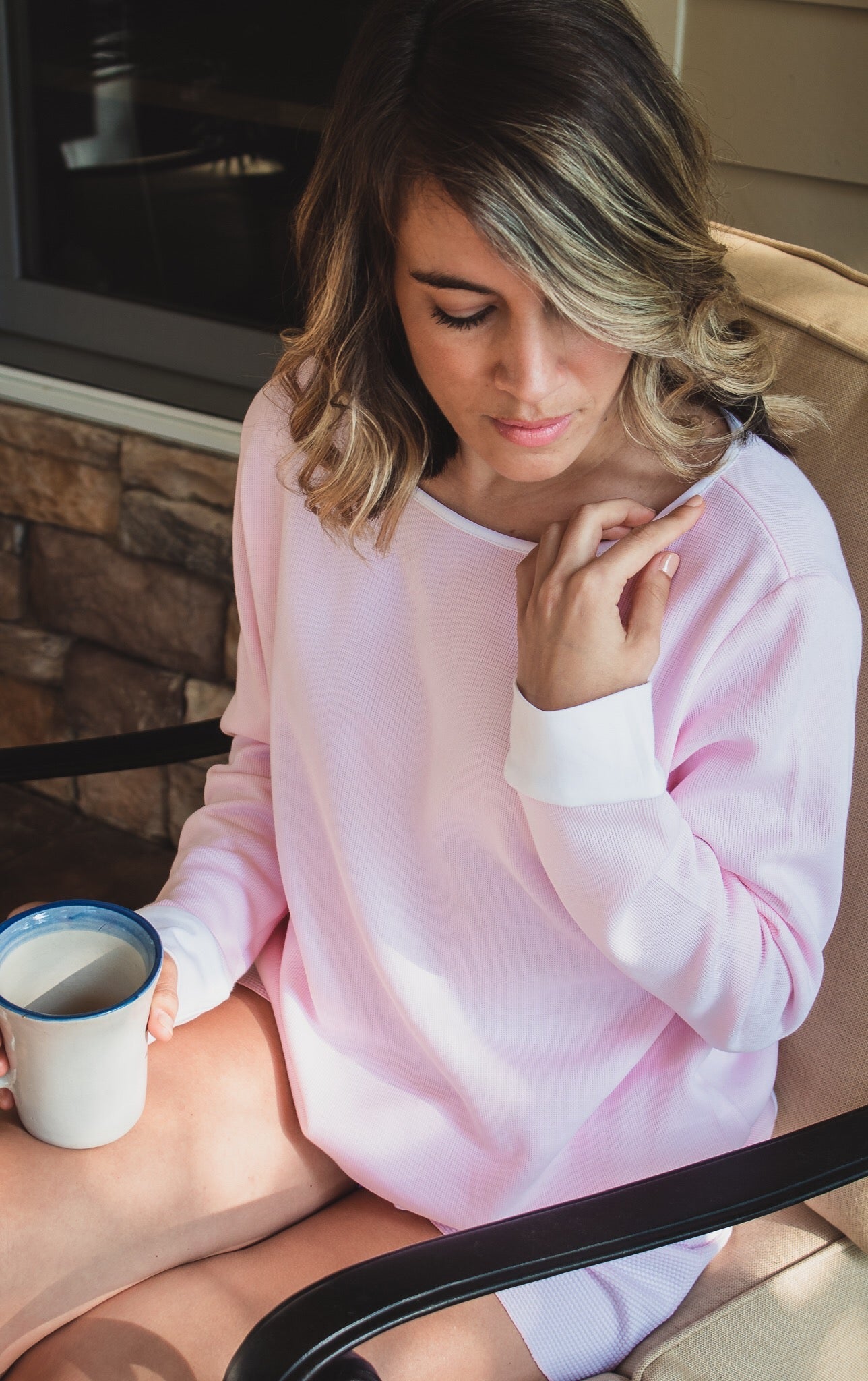 Ms. Cheri sweater lounge shirt