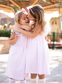 Lucy Pima Play Dress | Lt Pink Mini Stripe