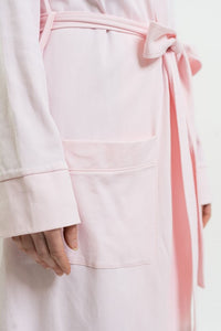 Ms. Elizabeth Pima Cotton Lounge Robe | Pink