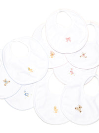 Papa Goose Pima Baby Bib | White