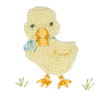 Boy Duck Pima Bib | White