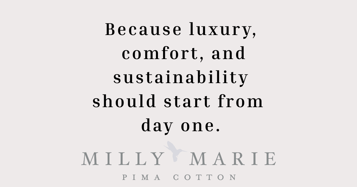 Soft, breathable Peruvian Pima cotton baby clothes - Milly Marie Pima