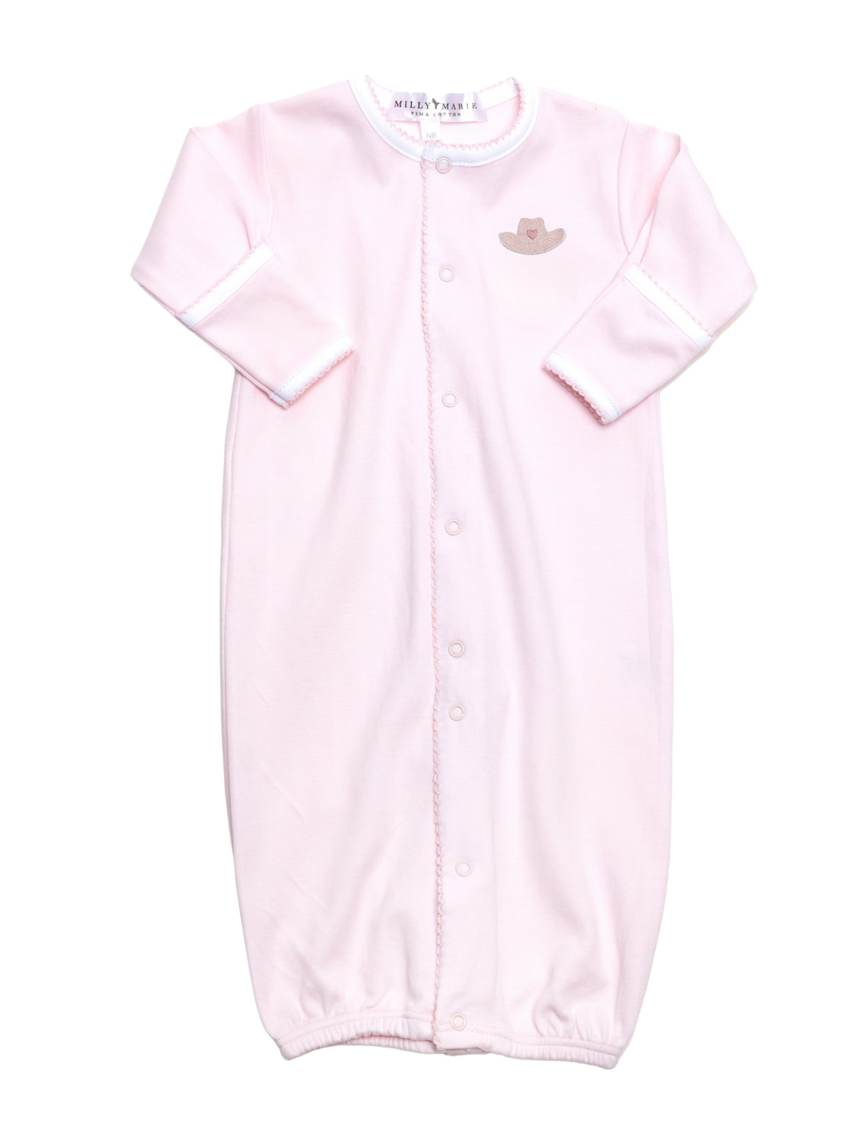 Cowgirl Hat Pima Converter Gown | Lt Pink