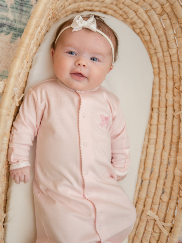 Classic Bow Pima Converter Gown | Lt Pink
