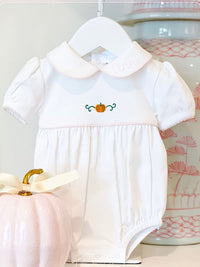 Classic Pumpkin Pima Rosie Bubble | White