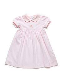 Cowgirl Boot Classic Pima Dress | Lt Pink Mini Stripe