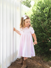 Cowgirl Boot Classic Pima Dress | Lt Pink Mini Stripe