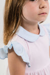Lucy Pima Play Dress | Lt Pink Mini Stripe