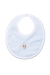 Spotted Boy Puppy Pima Bib | Lt Blue