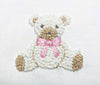 Teddy Bear Pima Bubble | White/Lt Pink