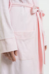 Women's Pima Cotton Lounge Robe | Lt Pink