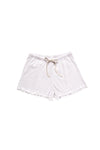 Women's Pima Relaxed Fit Lounge Shorts | Stone Mini Stripe